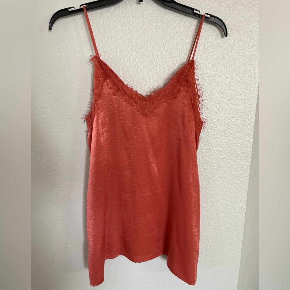 Cute silky terracotta tank top